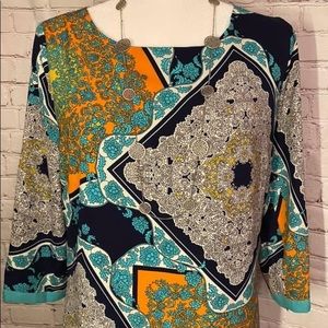 *NEW* Pink Owl Tunic Geometric Dress